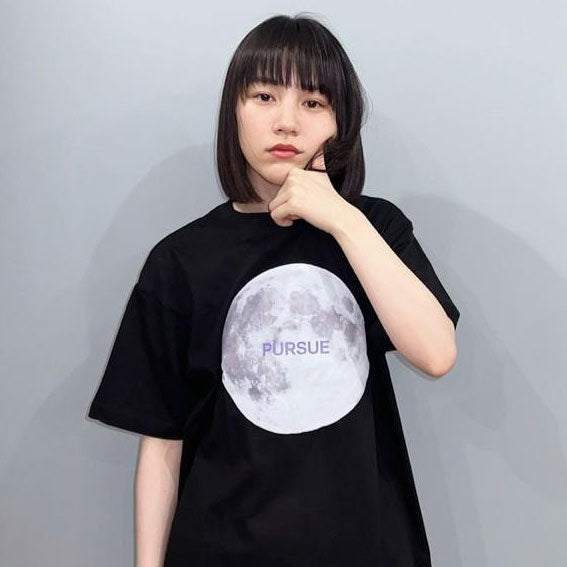 PURSUE MOON Tシャツ (スミクロ)