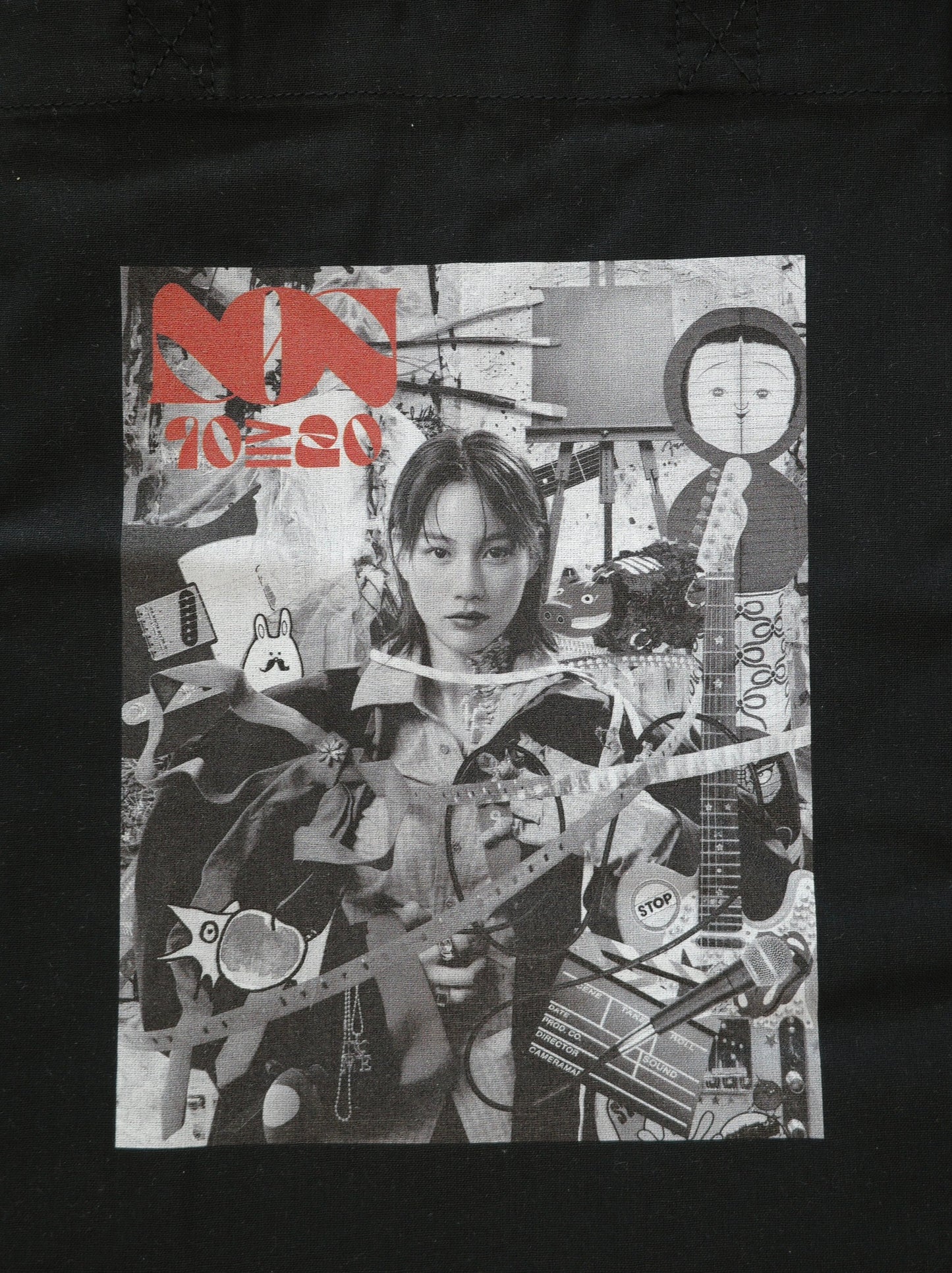 【FC先行】のん10≧20ビジュアルトートバッグ(BLACK/WHITE)
