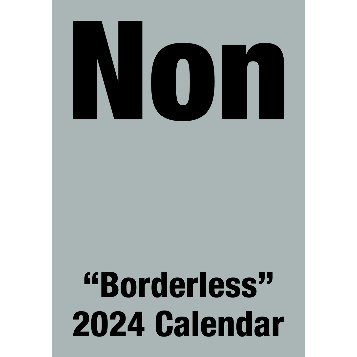 【Non Knock特典付き】のんカレンダー2024 “Borderless” 卓上カレンダー