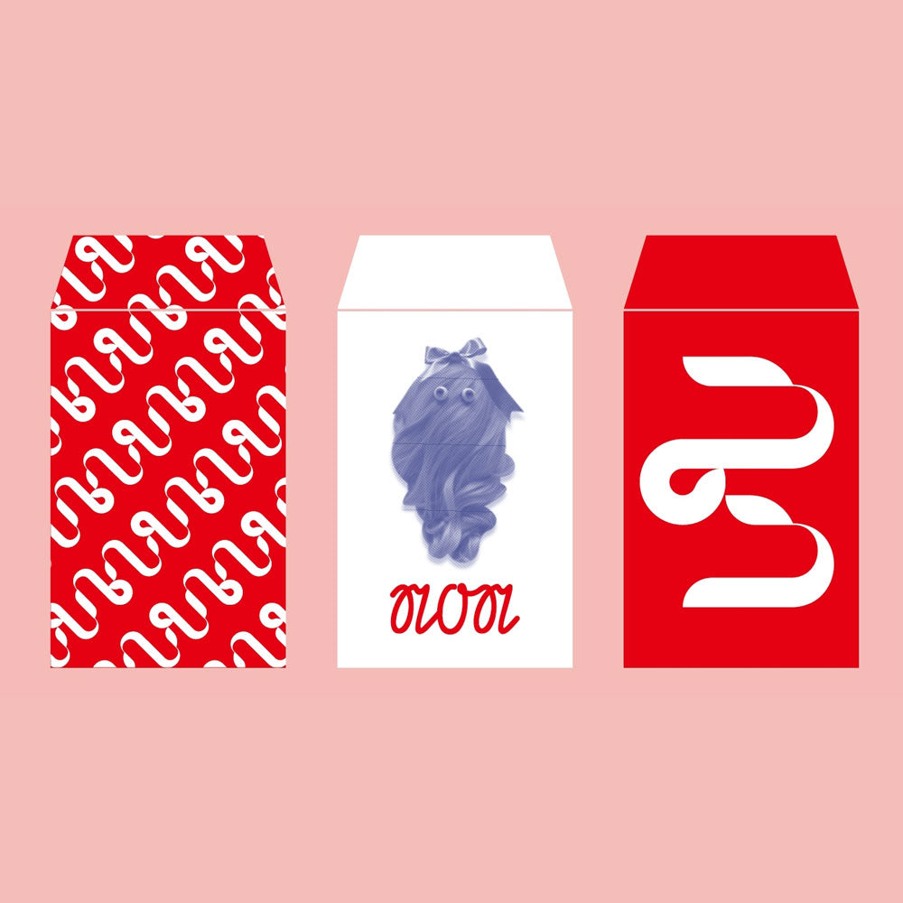 のん ベイビーダイナソー"Ribbon Heads" ポチ袋 3枚セット