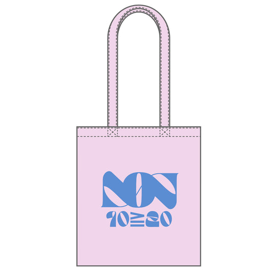 【FC先行】のん10≧20ロゴトートバッグ（PINK／CREAM YELLOW）
