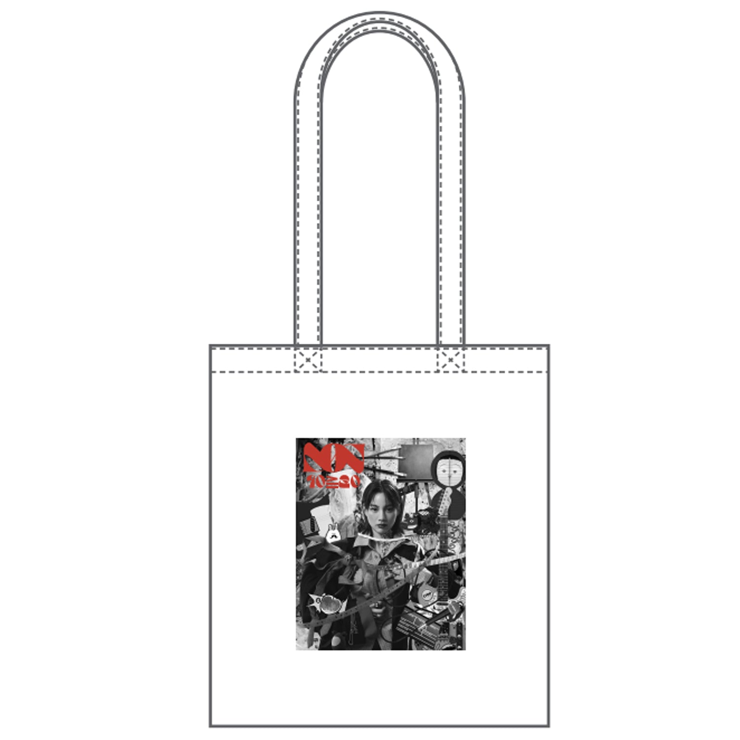 のん10≧20ビジュアルトートバッグ（BLACK／WHITE） – NON GOODS SHOP